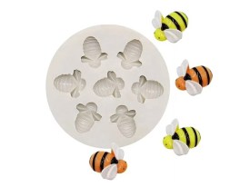 Molde silicona 7 abejitas